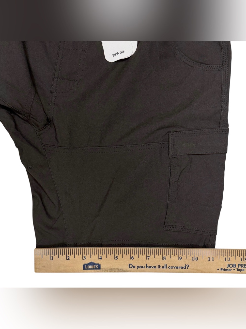 Prana Stretch Zion Short II Men 36 Grey 8” Cargo Trail Belted Outdoor Hiking NEW - Picture 12 of 14